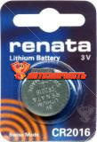 Батарейка CR 2016 Renata "таблетка" 3v литиевая