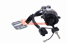 Замок зажигания 2108,09 старого образца (без личин,3 фишки,8+4+1 контакта, скоба) Птимаш