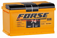 Аккумуляторная батарея  74Ah обратный (760A) Forse низкий (278x175x175) 