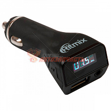 FM модулятор Ritmix FMT- A740 / microSD, SD,USB, MP3,WMA ЖК-дисплей  12V Стильный дизайн