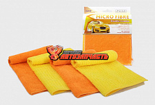 Салфетка из микрофибры набор AZARD 30х30 см Double-Combo /4шт./