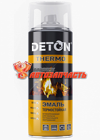 Эмаль термостойкая белая аэрозоль +400градусов DETON TERMO (520мл)