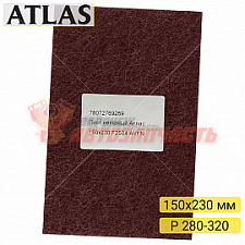 Скотч-брайт в листах P 280х320мм 150х230мм красный F2504 AFVN ATLAS