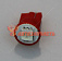Лампа светодиодная 12V W5W T10 красный квадрат -5050-1SMD-A 12V COLOR Red