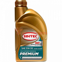 Масло моторное Sintec Premium 5w40  1л A3/B4  синтетика