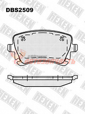 Тормозные колодки дисковые задние Audi A4, A6, A8, Volkswagen Multivan V, Transporter V HEXEN
