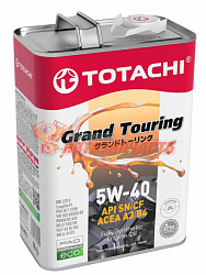 Масло моторное TOTACHI  Grand Touring Synthetic 5W40  4л (API SN/CF )