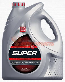 Масло моторное Лукойл Супер 10W40 5л SG/CD полусинтетическое