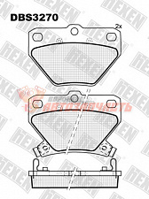 Тормозные колодки дисковые задние Toyota Celica, Corolla, Prius, Verso, Yaris HEXEN 