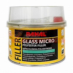 Шпатлевка со стекловолокном Glas MICRO RANAL (0,5 кг)