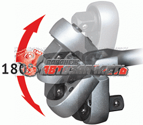 Трещотка с квадратом шарнирная 1/2" L=250 мм,5 градусов,72 зуба АвтоДело