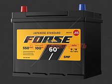 Аккумуляторная батарея ASIA 60Ah прямой (550A) (JIS) Forse (230x179x220) КОРЕЯ