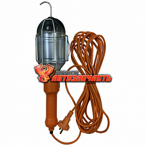 Лампа переносная универсальная ТОП АВТО 15 метров, 220В/60Вт (с выключателем, подвесной крюком)