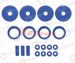 Ремонтный комплект крышки клапанов ЗМЗ-406 (синий силикон, 4 наим., 19 шт.)