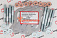 Прокладка коллектора выпускного ГАЗ 406 дв  перфометалл с крепежом(шпильки, гайки, шайбы)