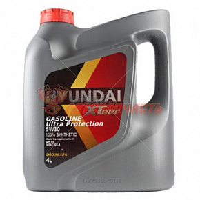 Масло моторное Hyundai XTeer Gasoline Ultra Protection SN/GF-5 5W30 4L (Корея)