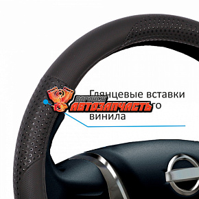 Оплетка руля "M" d=38 экокожа VOIN REPTILE (черный)