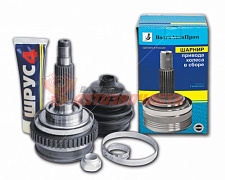 Шарнир наружный 2123 с АБС (чехол+хомуты+смазка) 24 шлица / 2123-2215012АБС