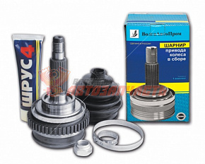 Шарнир наружный 2123 с АБС (чехол+хомуты+смазка) 24 шлица / 2123-2215012АБС