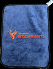 Салфетка из микрофибры 30х40 см двусторонняя    7я