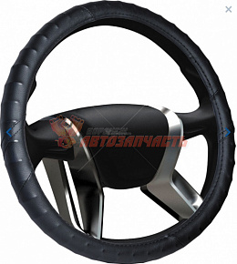 Оплетка руля "M" d=38 винил ЧЕРНЫЙ