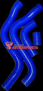 Комплект патрубков радиатора 2170 силикон (4шт) A-RUS