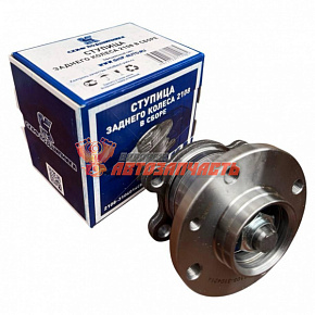 Ступица заднего колеса 2108 в сборе с осью,подшипником,гайкой СКИФ