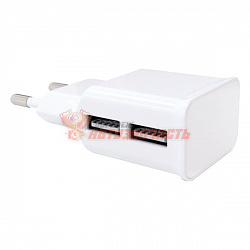 Зарядное устройство сетевое 2 x USB 220В
