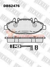 Тормозные колодки дисковые передние Mercedes Viano, Vito HEXEN