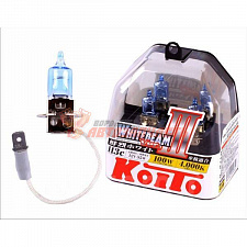 Лампа галогенная H3 12V 55W KOITO к-т (Япония) высокотемпературные 4000K