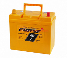 Аккумуляторная батарея ASIA 45Ah обратный (480A) (JIS)Forse (235x127x220) КОРЕЯ