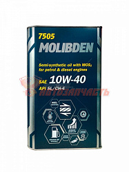 Масло моторное Mannol Molibden 10w40 4л полусинт. (7505) API SN/CH-4 METALL