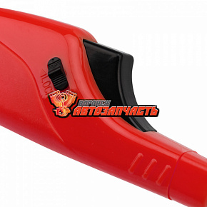 Бытовая газовая пьезозажигалка с классическим пламенем многоразовая (1 шт.) красная  СК-306  СОКОЛ