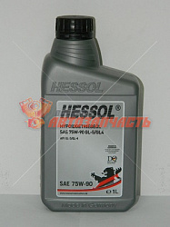 Масло трансмиссионное 75w90 GL-5/4  1л Hessol синтетика