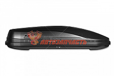 Бокс автомобильный Магнум 390 (черный тиснение карбон) (1850х840х420) Быстросъём