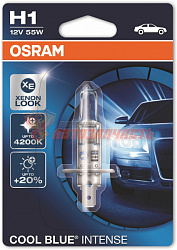 Лампа галогенная H1 12V 55W OSRAM COOL BLUE INTENSE (1 шт. блистер)
