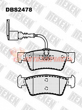 Тормозные колодки дисковые задние Volkswagen Multivan V, Transporter V HEXEN 