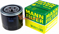 Фильтр масляный MANN W 811/80 Ford, Hyundai, Mazda 2.2-2.6 D