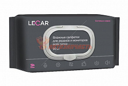 Салфетки влажные LECAR для экранов и мониторов всех типов /90шт./