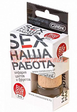 Ароматизатор Contex деревянный бочонок SEX НАША РАБОТА аромат цветочных и фруктовых запахов