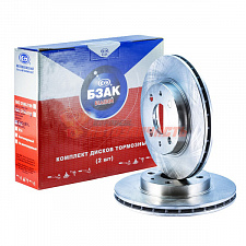 Диск переднего тормоза 2110 R13 вентилируемый БЗАК пара