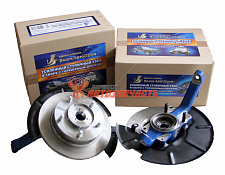 Ступичный узел 2123 с АБС усиленный (24 шлица) /подш от ивеко+2 кулака+2ступицы усил) с торм. диском