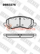 Тормозные колодки дисковые передние Mitsubishi Eclipse, Galant, Lancer, Outlander HEXEN 