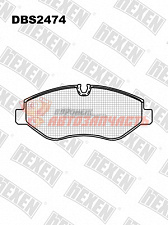 Тормозные колодки дисковые передние Mercedes Sprinter II / Volkswagen Crafter HEXEN 