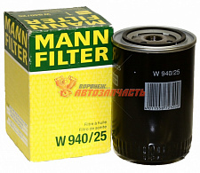 Фильтр масляный MANN W 940/25 Audi TD 1.6, VW Passat TD, Seat, Volvo