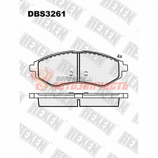 Тормозные колодки дисковые передние PKW Chevrolet Aveo/Daewoo Kalos