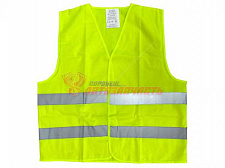 Жилет светоотражающий зеленый (размер XXL) ГОСТ 12.4.281-2014