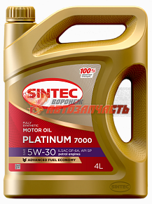Масло моторное Sintec Platinum 5w30 GF-6A   4л Platinum 7000 /new упаковка/