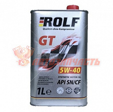 Масло моторное Rolf GT 5w40  1л SN/CF /металл/