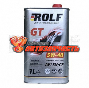 Масло моторное Rolf GT 5w40  1л SN/CF /металл/